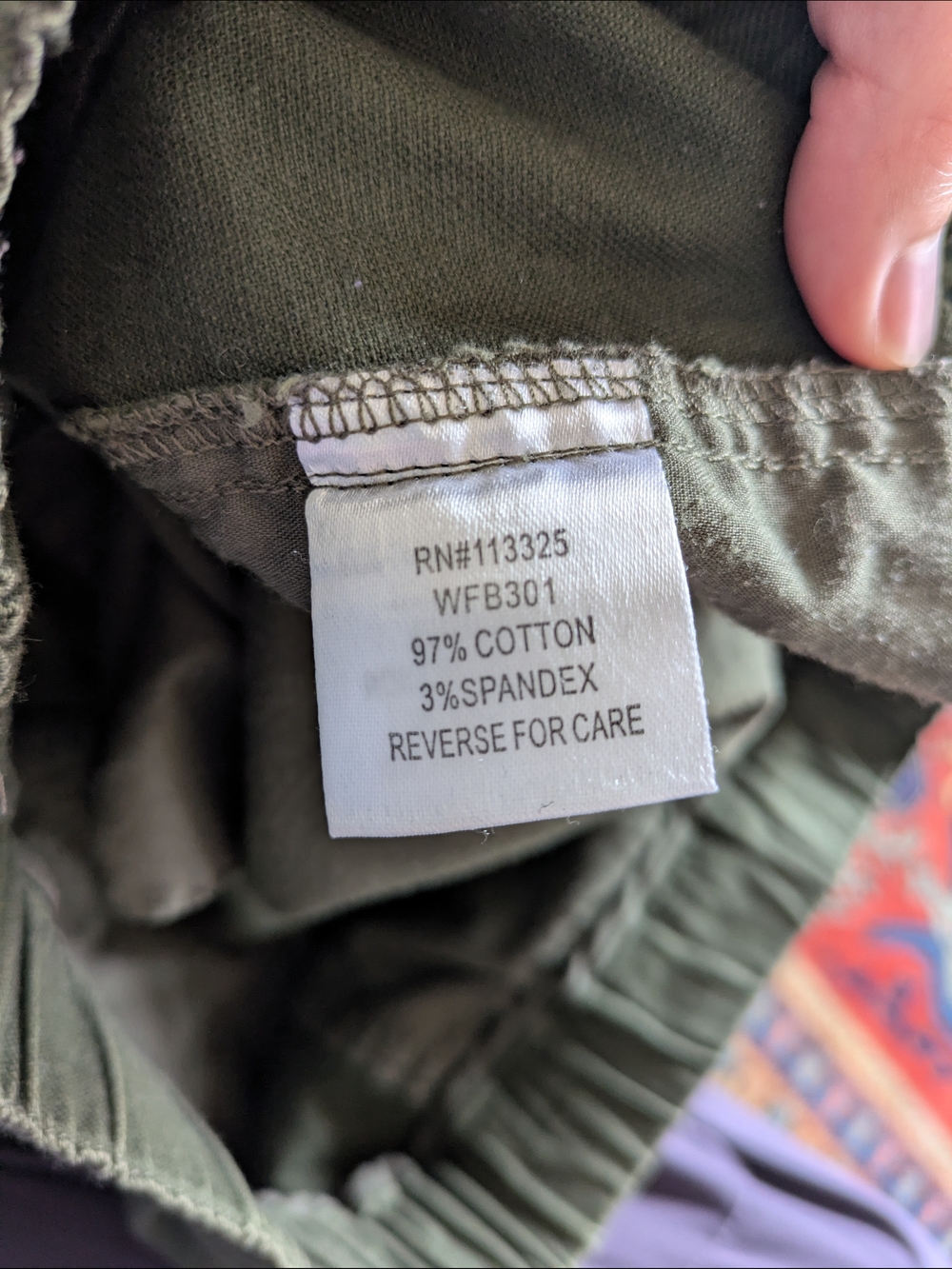 Wildfang Olive Green Drawstring Pants - Picture 5 of 5